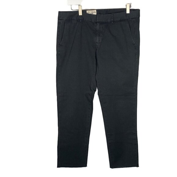 Nili Lotan East Hampton Chino pants charcoal gray women’s 8 slim raw frayed - Picture 4 of 9